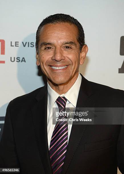 Former Mayor of Los Angeles Antonio Villaraigosa attends the Le Vision Pictures USA launch event at Sofitel Hotel on November 9, 2015 in Los Angeles,...
