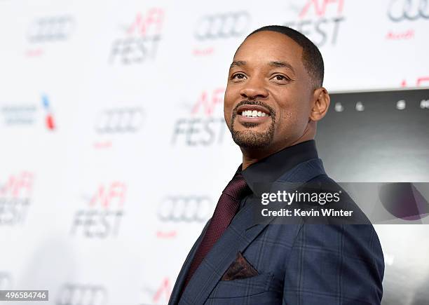 Actor Will Smith attends the Centerpiece Gala Premiere of Columbia Pictures' "Concussion" during AFI FEST 2015 presented by Audi at TCL Chinese...