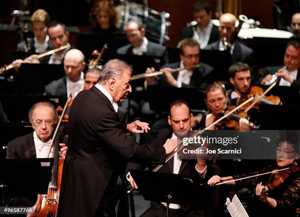 Conductor Zubin Mehta attends the American Friends of the Israel Philharmonic Orchestra Duet Gala at the Wallis Annenberg Center for the Performing...