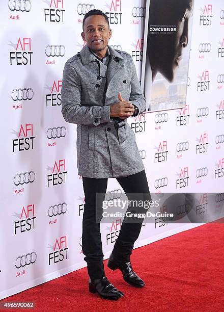 Actor Hill Harper arrives at the AFI FEST 2015 Presented By Audi Centerpiece Gala Premiere of Columbia Pictures' "Concussion" at TCL Chinese Theatre...