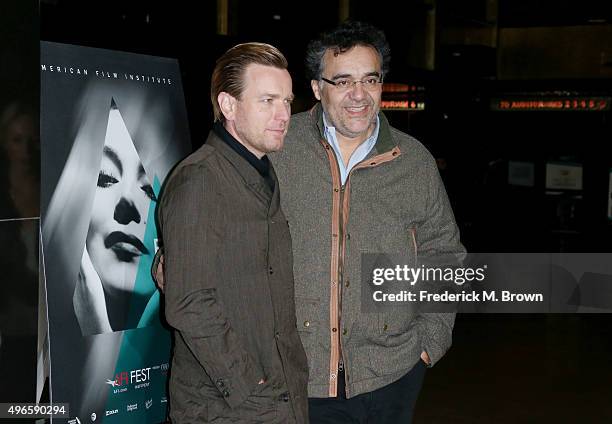 Actor Ewan McGregor and writer/director Rodrigo García attend the screening of Broad Green Picture's "Last Days in the Desert" during AFI FEST 2015...