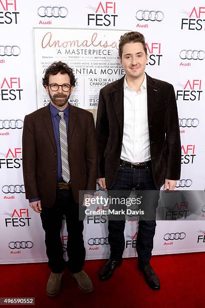 Writer/director/producer Charlie Kaufman and director/producer Duke Johnson attend the screening and Q&A for the Paramount Pictures film 'Anomalisa'...