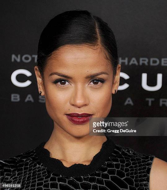 Actress Gugu Mbatha-Raw arrives at the AFI FEST 2015 Presented By Audi Centerpiece Gala Premiere of Columbia Pictures' "Concussion" at TCL Chinese...