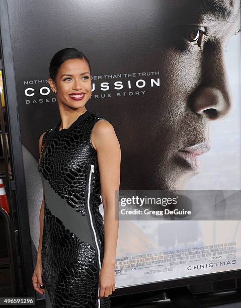 Actress Gugu Mbatha-Raw arrives at the AFI FEST 2015 Presented By Audi Centerpiece Gala Premiere of Columbia Pictures' "Concussion" at TCL Chinese...