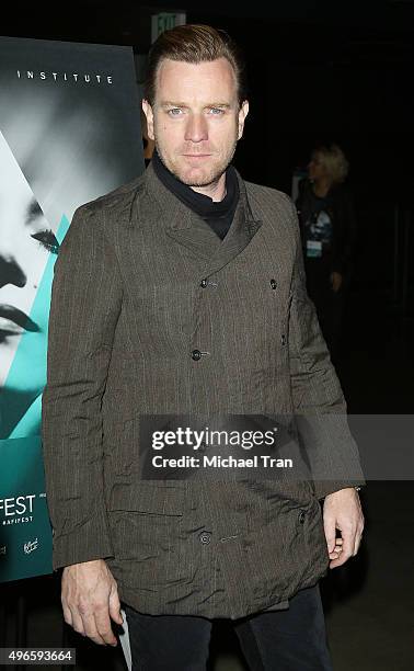 Ewan McGregor arrives at the AFI FEST 2015 premiere of "Last Days In The Desert" held at TCL Chinese 6 Theatres on November 10, 2015 in Hollywood,...