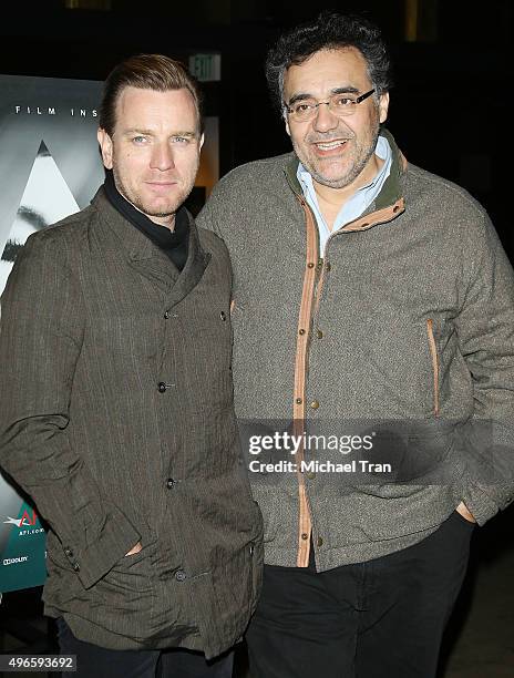 Ewan McGregor and Rodrigo Garca arrive at the AFI FEST 2015 premiere of "Last Days In The Desert" held at TCL Chinese 6 Theatres on November 10, 2015...