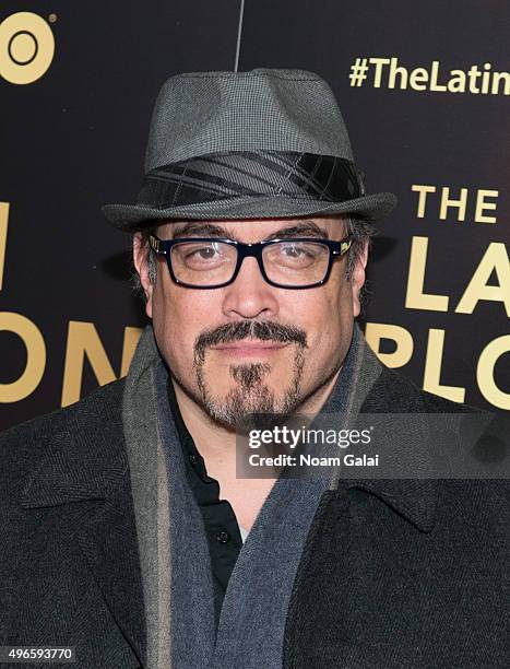 Actor David Zayas attends "The Latin Explosion: A New America" New York premiere at Hudson Theatre on November 10, 2015 in New York City.