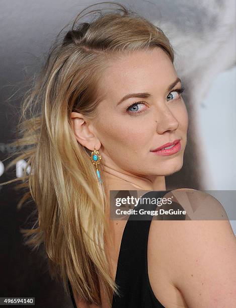 Actress Sara Lindsey arrives at the AFI FEST 2015 Presented By Audi Centerpiece Gala Premiere of Columbia Pictures' "Concussion" at TCL Chinese...