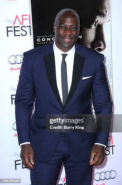 Actor Adewale Akinnuoye-Agbaje attends the AFI FEST 2015 Presented By Audi Centerpiece Gala Premiere Of Columbia Pictures' 'Concussion' at the TCL...