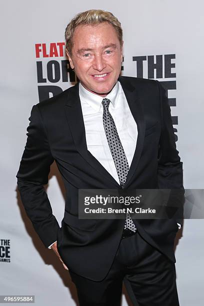 Dancer/choreographer Michael Flatley attends the "Lord of the Dance: Dangerous Games" Broadway opening night at the Lyric Theatre on November 10,...