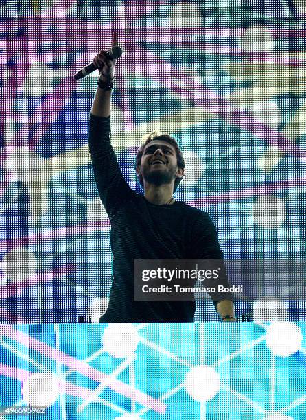 Zedd performs at T-Mobile Un-carrier X Launch Celebration at The Shrine Auditorium on November 10, 2015 in Los Angeles, California.