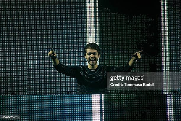 Zedd performs at T-Mobile Un-carrier X Launch Celebration at The Shrine Auditorium on November 10, 2015 in Los Angeles, California.