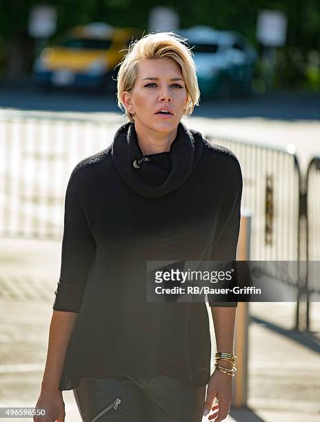 Charissa Thompson is seen at 'Extra' on November 10, 2015 in Los Angeles, California.