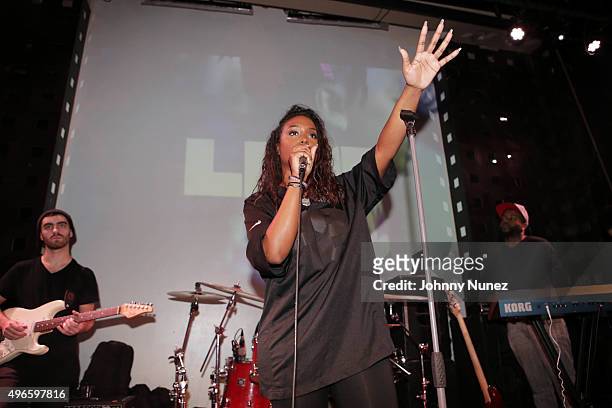 Radio personality Scottie Beam hosts the BET Music Matters showcase at S.O.B.'s on November 10 in New York City.