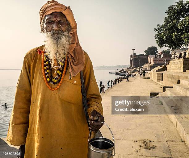 sadhu varanasi india - sadhu stock pictures, royalty-free photos & images