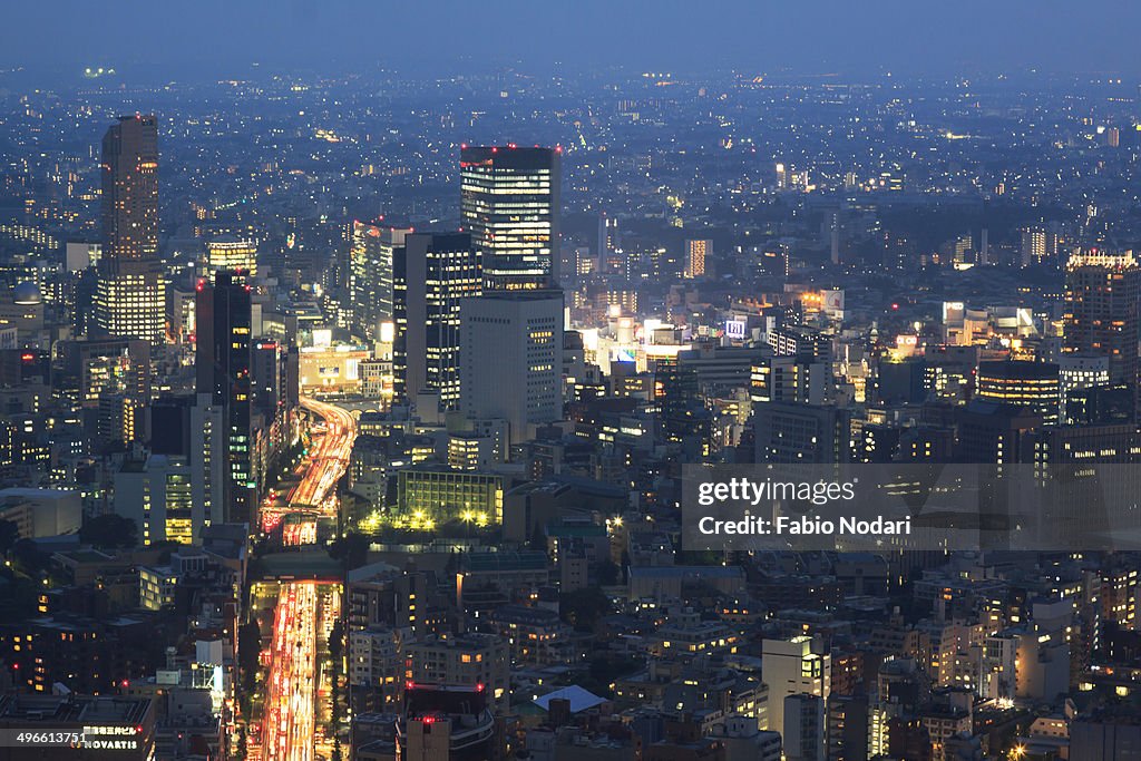 City of Tokyo by night.