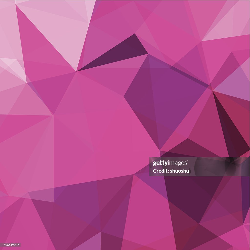 Motif de fond abstrait triangle rose