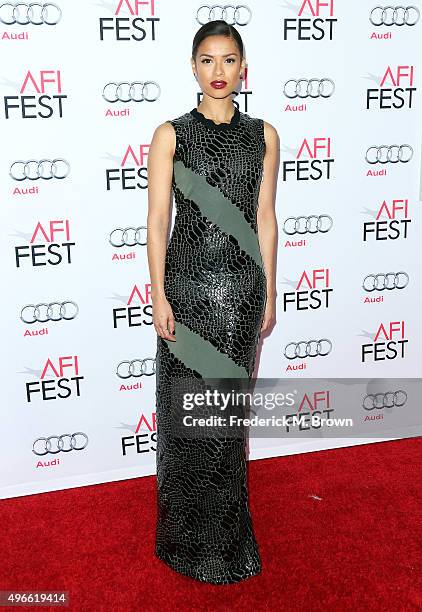 Actress Gugu Mbatha-Raw attends the Centerpiece Gala Premiere of Columbia Pictures' "Concussion" during AFI FEST 2015 presented by Audi at the TCL...