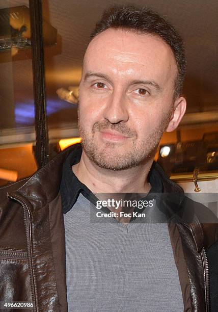 Prix de Flore 2015 winner Jean-Noel Orengo attends the "Prix De Flore 2015 : " Literary Prize Winner Announcement at Cafe de Flore on November 10,...