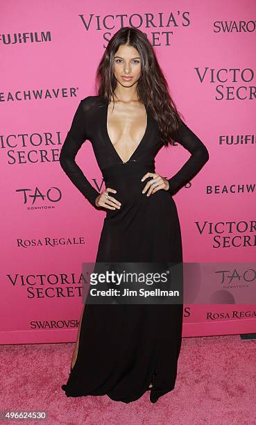 Model Bruna Lirio attends the 2015 Victoria's Secret Fashion Show after party at TAO Downtown on November 10, 2015 in New York City.