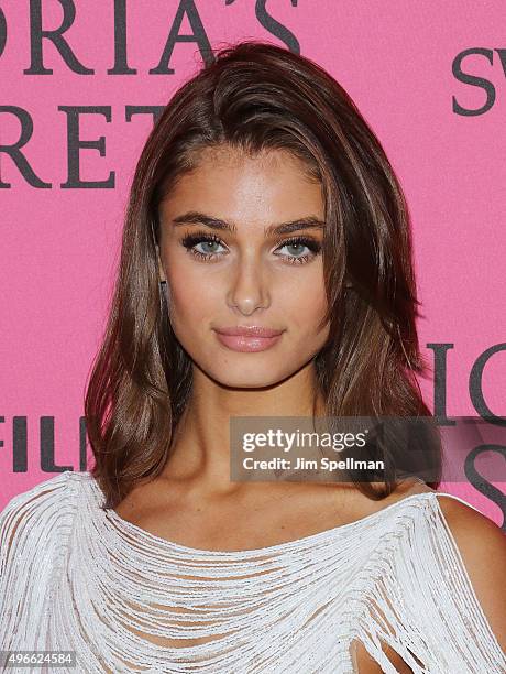 Model Taylor Hill attends the 2015 Victoria's Secret Fashion Show after party at TAO Downtown on November 10, 2015 in New York City.