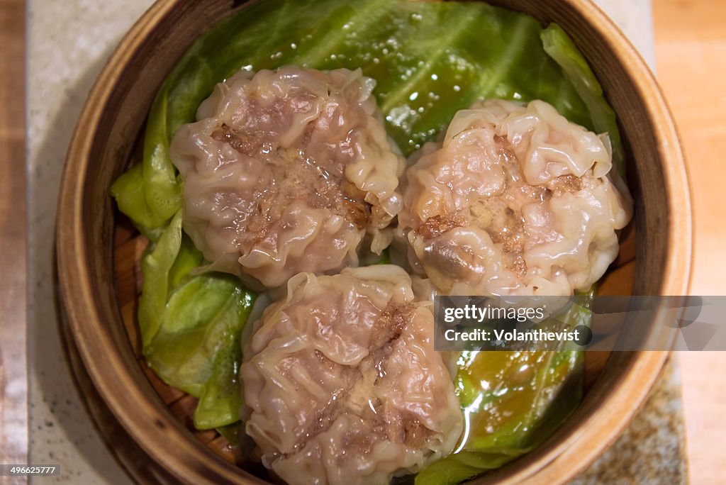 Steamed pork dumpling in Tokyo. Asian food