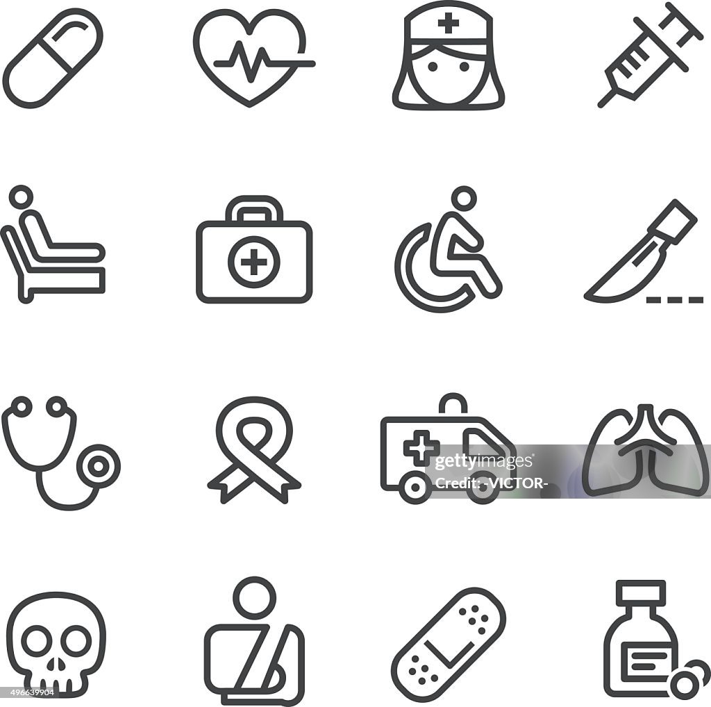 Iconos médicos-Line