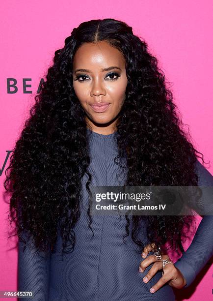 Angela Simmons attends the 2015 Victoria's Secret Fashion After Party at TAO Downtown on November 10, 2015 in New York City.