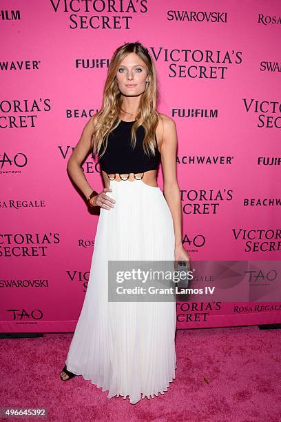 Constance Jablonski attends the 2015 Victoria's Secret Fashion After Party at TAO Downtown on November 10, 2015 in New York City.