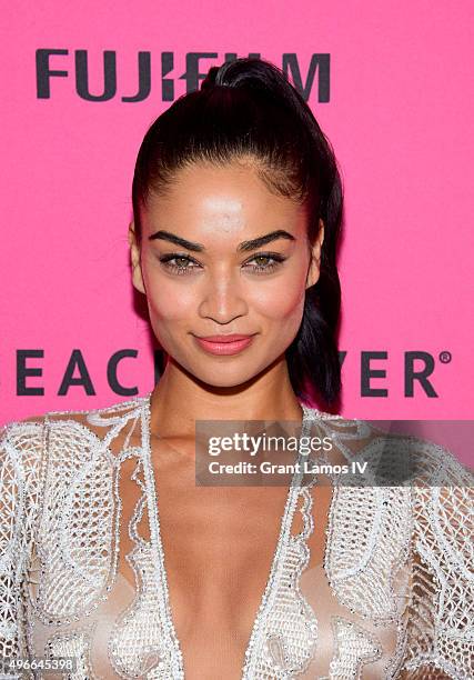 Shanina Shaik attends the 2015 Victoria's Secret Fashion After Party at TAO Downtown on November 10, 2015 in New York City.