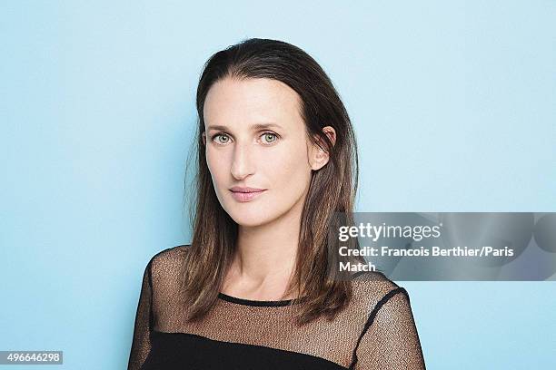 Actor Camille Cottin is photographed for Paris Match on October 23, 2015 in Paris, France.
