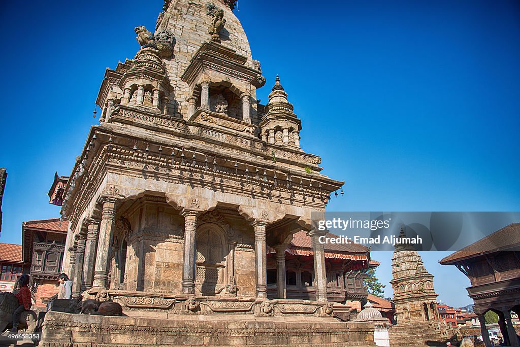 Temple in Durbar Square in Bhaktapur, Nepal