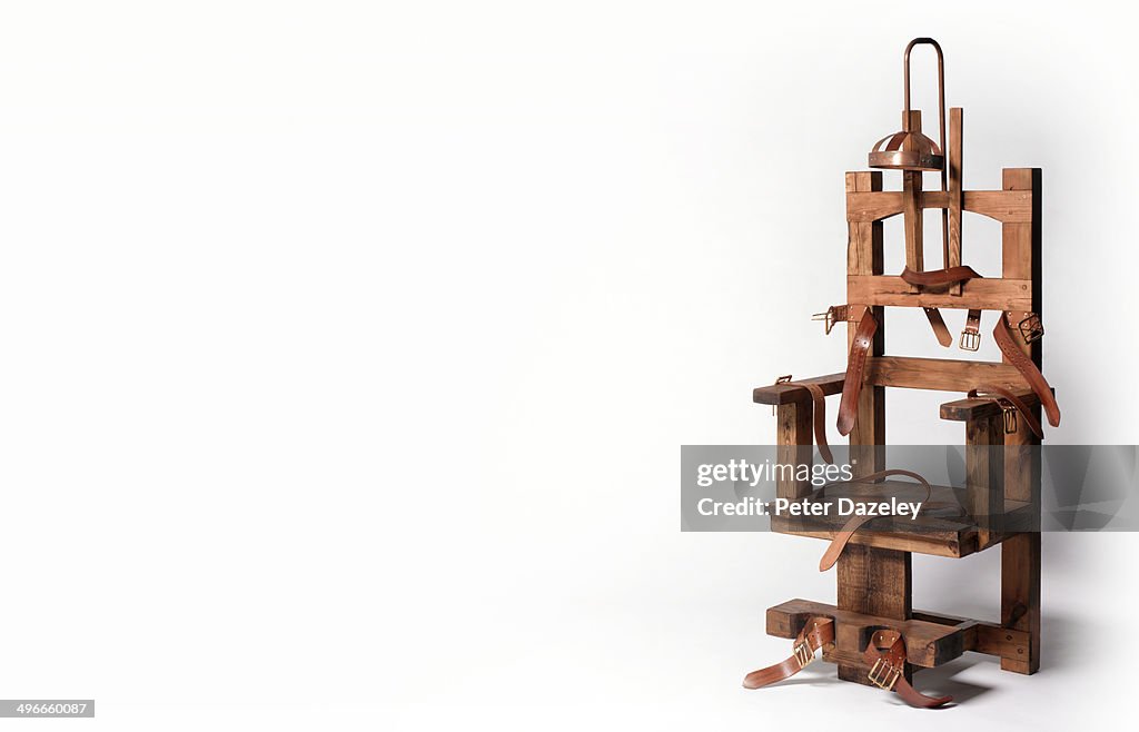 Electric chair with copy space
