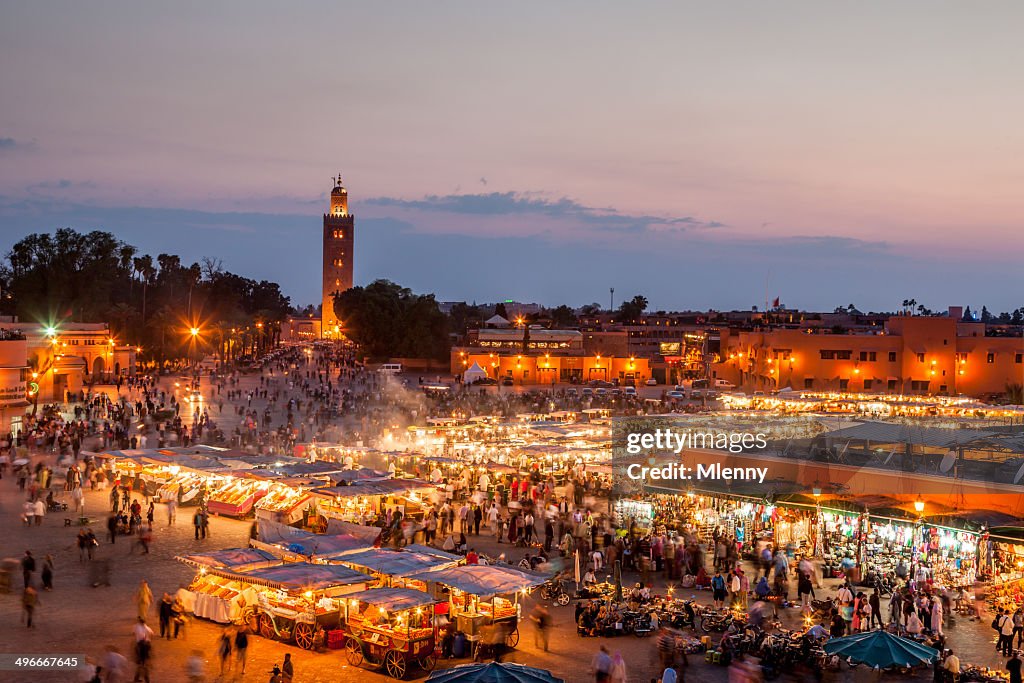 Djemma El Fna Marrakech by Night