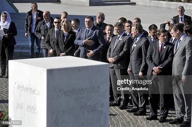 The Prime Minister of the Republic of Serbia Aleksandar Vucic, President of Republika Srpska Milorad Dodik and Prime Minister of Republika Srpska...