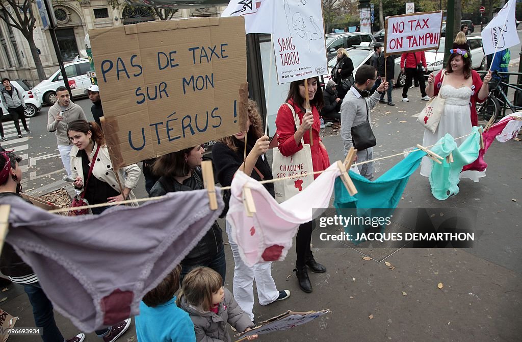 FRANCE-WOMEN-TAX-DEMO