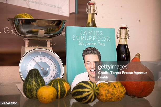 Atmosphere during the presentation of the book 'Everyday Super Food' on November 11, 2015 in Berlin, Germany.