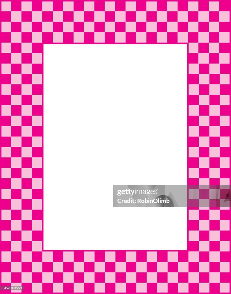 Pink Frame Check Pink And Hot Pink Checkered Frame High-Res Vector Graphic - Getty Images