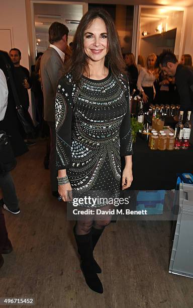 Carole Caplin attends the launch of Dr Nigma Talib's new book "Reverse The Signs Of Ageing" at Body Works West on November 11, 2015 in London,...