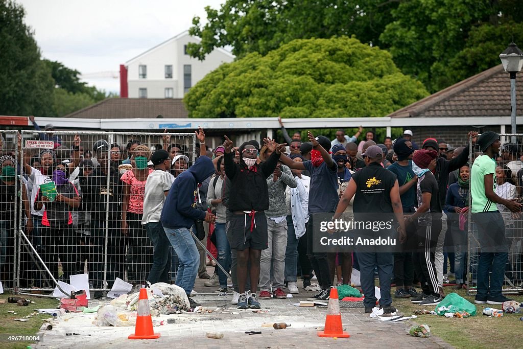 Protest against tuition fees in South Africa