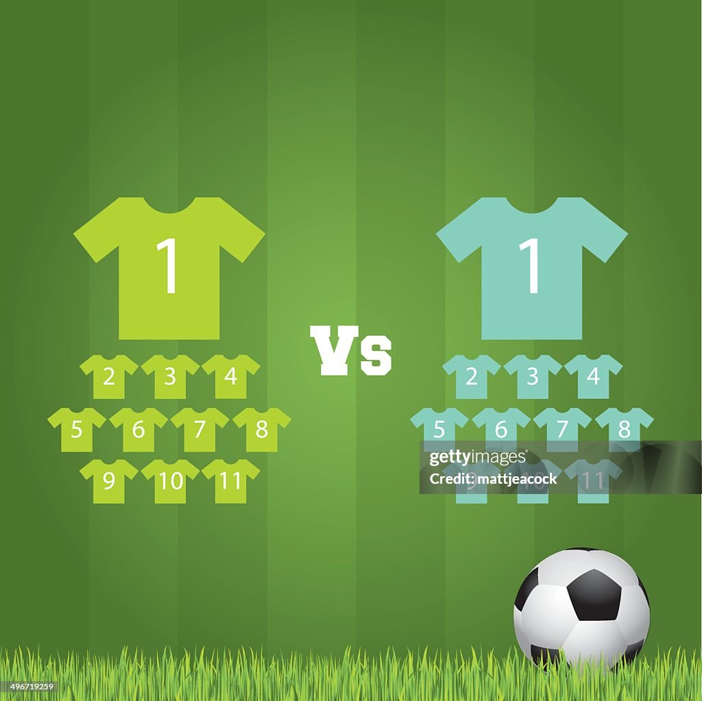 Football Lineup Frame Football Lineup High-Res Vector Graphic - Getty Images