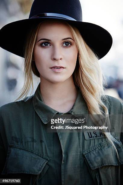Actress Caroline Sunshine is photographed for Self Assignment on October 9, 2015 in Los Angeles, California.