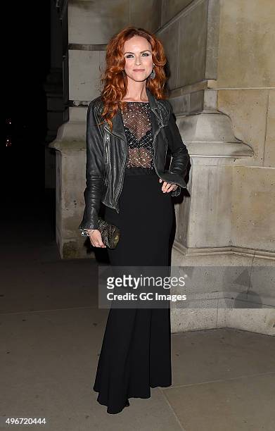 Anna-Louise Plowman arrives at The Victoria and Albert Museum for the Tunnel of Love- Fundraiser on November 11, 2015 in London, England.