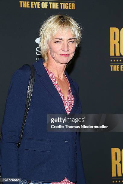 Heike Drechsler attends the black carpet prior to the premiere of the musical 'ROCKY - The Musical' at Stage Palladium Theater on November 11, 2015...