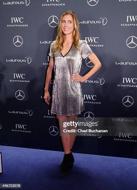 Conny Lehmann attends the Laureus Sport for Good Night 2015 at Grand Hyatt Hotel on November 11, 2015 in Berlin, Germany.