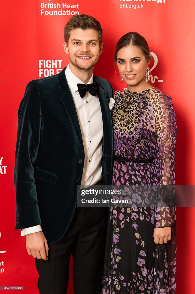 Jim Chapman and Amber Le Bon attend the British Heart Foundation's
