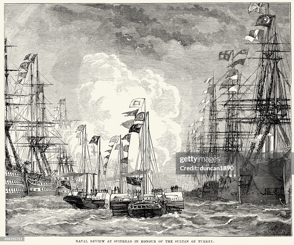 Naval review at Spithead