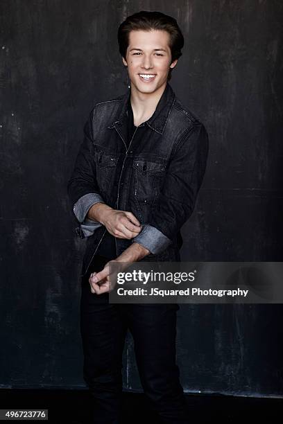 Actor and model Leo Howard is photographed for Self Assignment on June 19, 2015 in Los Angeles, California.