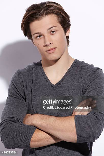 Actor and model Leo Howard is photographed for Self Assignment on June 19, 2015 in Los Angeles, California.