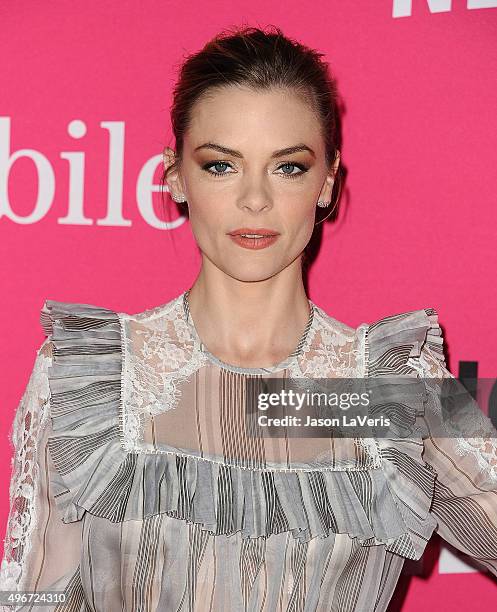 Actress Jaime King attends the T-Mobile Un-carrier X launch at The Shrine Auditorium on November 10, 2015 in Los Angeles, California.